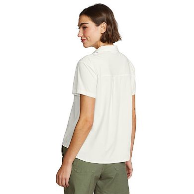 Petite Eddie Bauer Collared Short Sleeve Tee