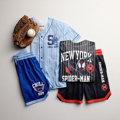 Boys 8-20 Marvel Spider-Man New York Baseball Jersey & Shorts Set