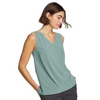 Petite Eddie Bauer Departure V Neck Tank Top