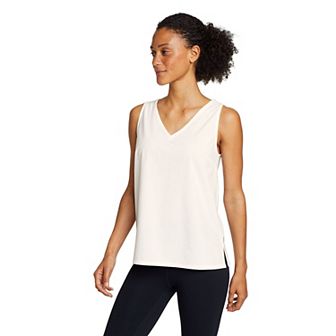 Petite Eddie Bauer Departure V Neck Tank Top