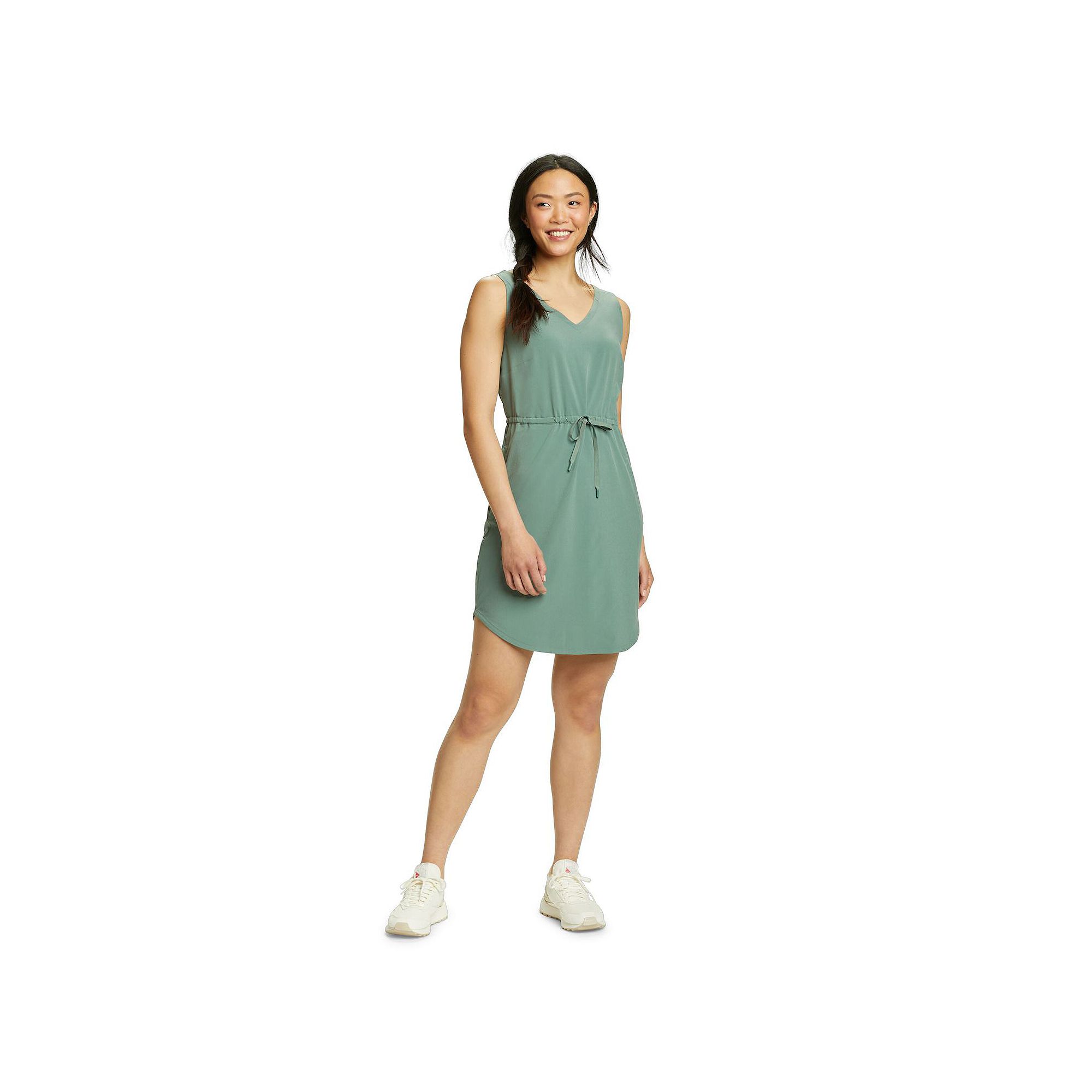 Petite Eddie Bauer Easy Tank Top Dress, Womens, Size: XS, Dk Seafoam