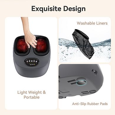 Snailax Shiatsu Foot Massager with Heat, Vibration Foot Massage Machine for Blood Circulation