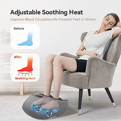 Snailax Shiatsu Foot Massager with Heat, Vibration Foot Massage Machine for Blood Circulation