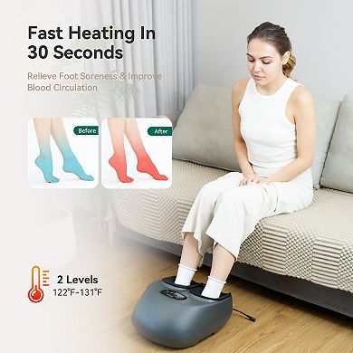 Snailax Shiatsu Foot Massager with Heat, Vibration Foot Massage Machine for Blood Circulation