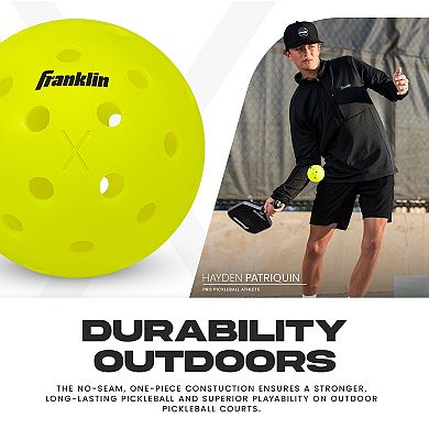 Franklin Sports X-40 Outdoor Pickleballs 100-Pack