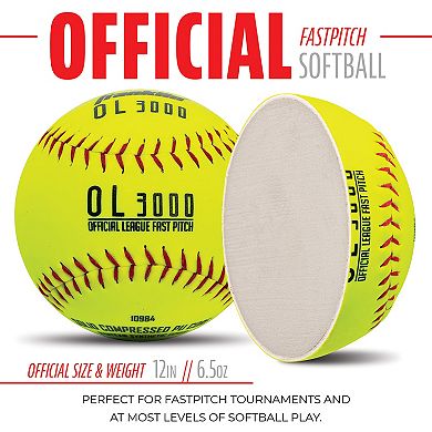 Franklin Sports 12 Fastpitch Softballs