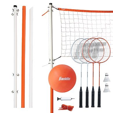 Franklin Sports Starter Badminton & Volleyball Set