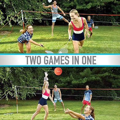 Franklin Sports Starter Badminton & Volleyball Set