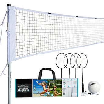 Franklin Sports Professional Badminton & Volleyball Set