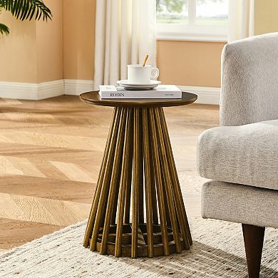 15.75 in. Round Wood Coffee Table