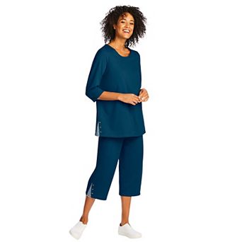 Woman Within Plus Size 2 pc Striped French Terry Set