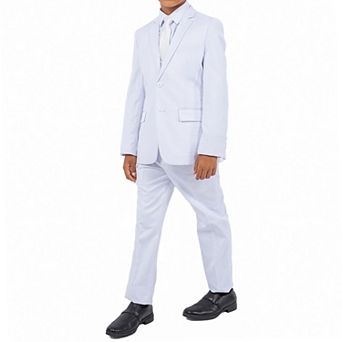 Solid 5 pc Suit Set w/ Dress Shirt and Tie, Big Boys (8-20)
