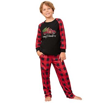 Christmas Pajamas for Family Pjs Matching Sets PlaidShirts Pants Sleepwear Nightwear Kids