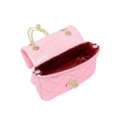 Girl's Classic Quilted Shiny Handbag