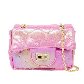 Girl's Classic Quilted Shiny Handbag