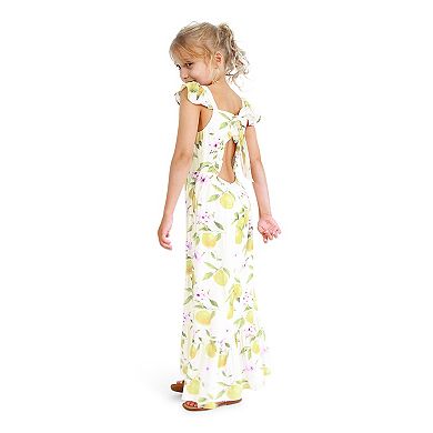 Sunset Sakura Maxi Dress