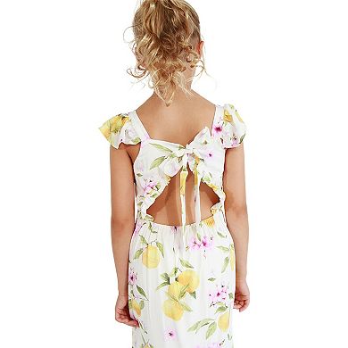 Sunset Sakura Maxi Dress