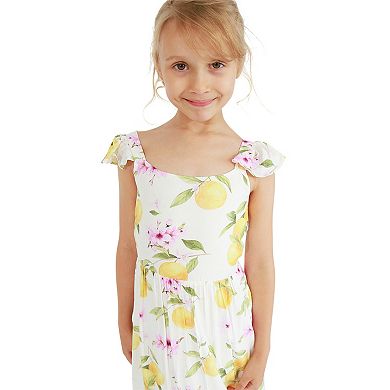 Sunset Sakura Maxi Dress