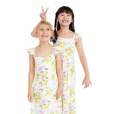 Sunset Sakura Maxi Dress