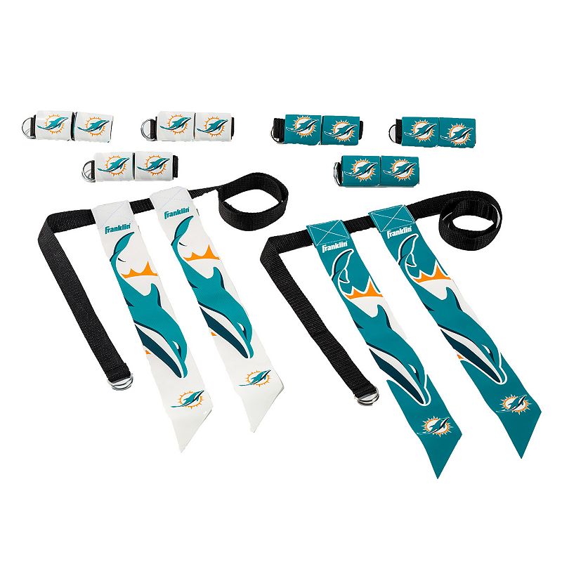 Franklin Sports NFL Flag Football Set, Dolphins