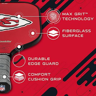 Franklin Sports NFL Kansas City Chiefs Pickleball Paddle