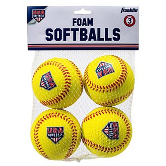 Franklin Sports Foam Practice Softballs 4 Pack