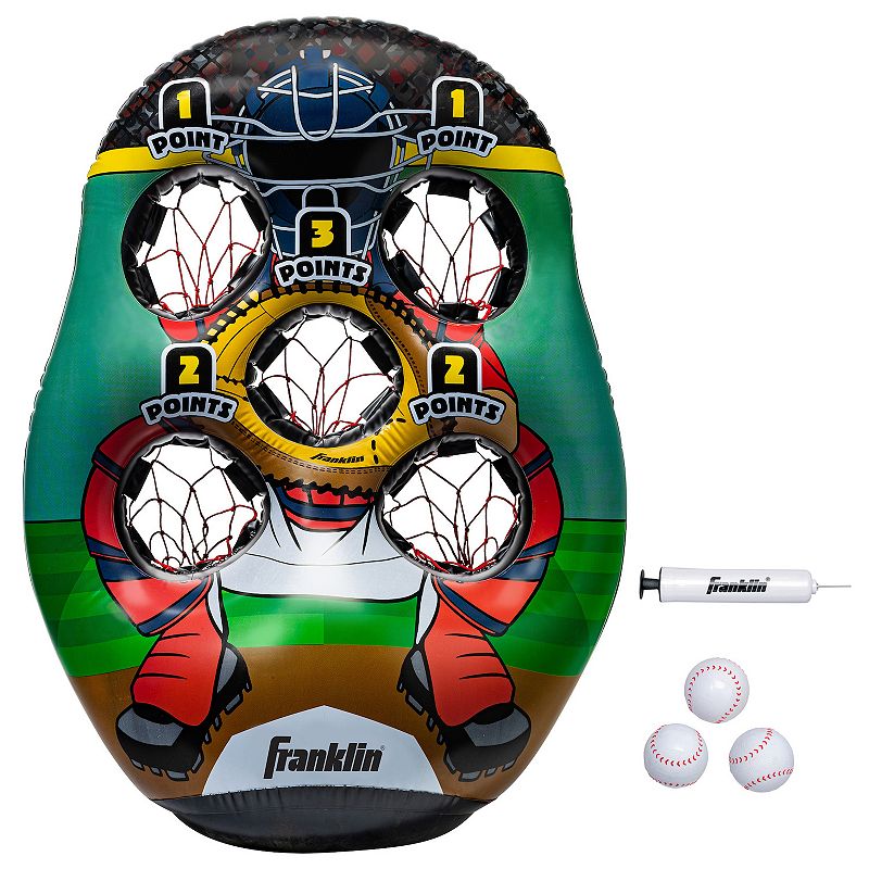 Franklin Sports 5-Hole Inflatable Baseball Target, Multi