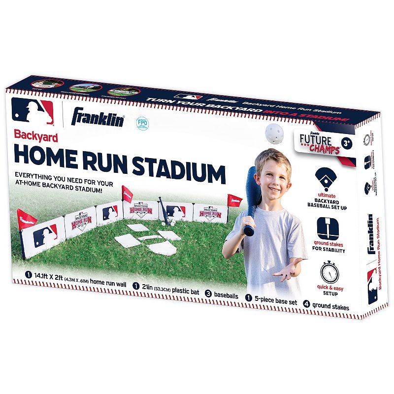 Franklin Sports MLB Kids Backyard Baseball Stadium, Multi