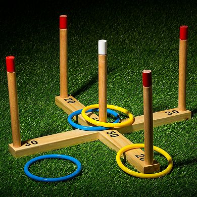 Franklin Sports Wooden Ring Toss