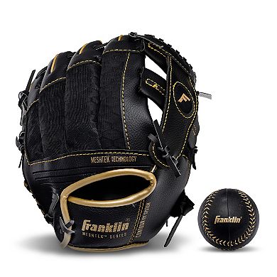 Franklin Sports Meshtek Kids Teeball Glove + Ball Set