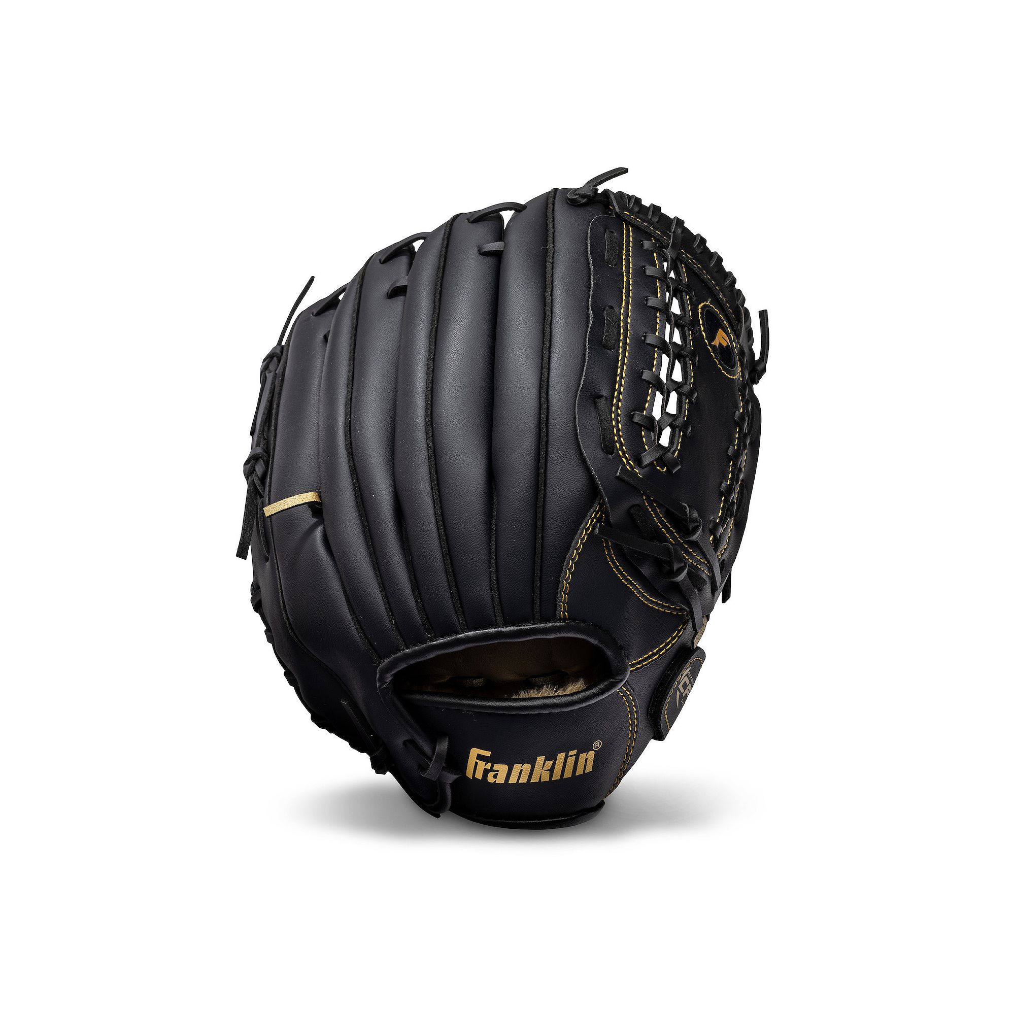 Franklin Sports Baseball and Softball Glove, Black Gold