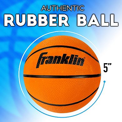 Franklin Sports Indoor + Outdoor Rubber Mini Basketballs