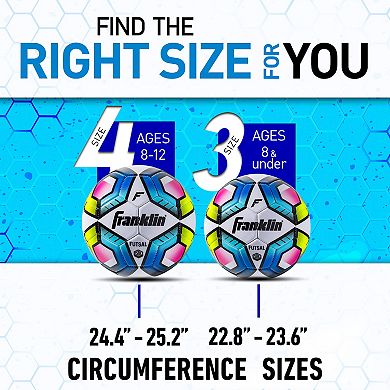 Franklin Sports Official Size 4 Futsal Ball - 6 Pack