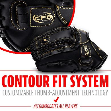 Franklin Sports Left Hand Throw 12" Baseball and Softball Glove