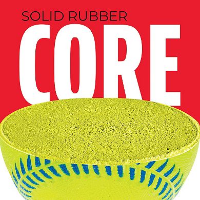 Franklin Sports Pro Brite 6-Pack Soft Rubber Tball + Baseball Balls