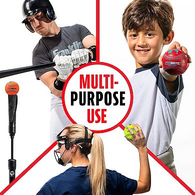 Franklin Sports Pro Brite 6-Pack Soft Rubber Tball + Baseball Balls