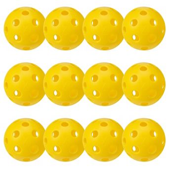 Franklin Sports X-26 12-Pack Indoor Yellow Pickleballs