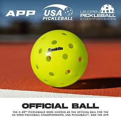 Franklin Sports X-40 Outdoor Pickleballs - 12 Pack