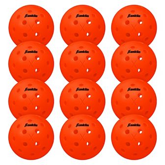 Franklin Sports X-40 12-Pack Outdoor Lava Pickleballs