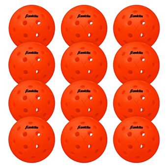 Franklin Sports X-40 12-Pack Outdoor Lava Pickleballs
