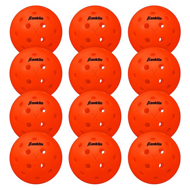 Franklin Sports X-40 Outdoor Pickleballs - 12 Pack
