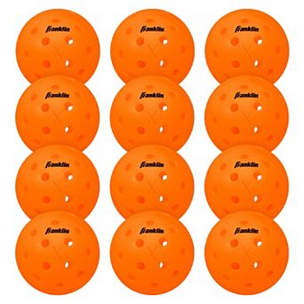 Franklin Sports X-40 12-Pack Outdoor Lava Pickleballs