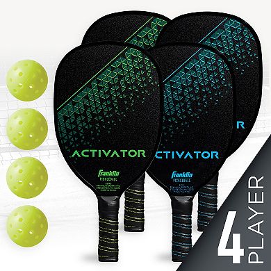 Franklin Sports Wooden Pickleball Rackets Set