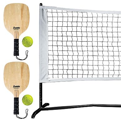 Franklin Sports Half Court Size Pickleball Net, Paddles & Pickleballs Set