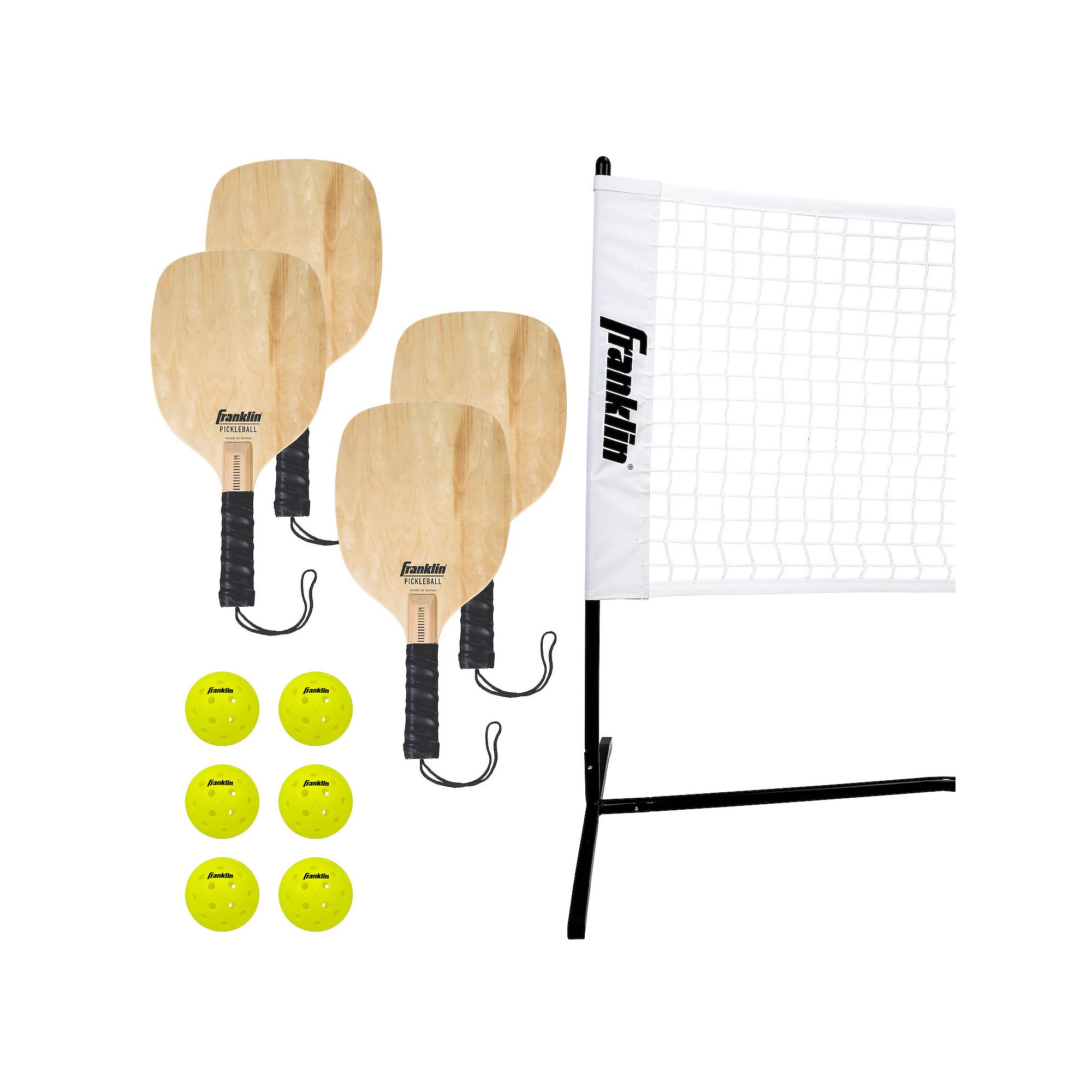 Franklin Sports Half Court Size Pickleball Net, Black