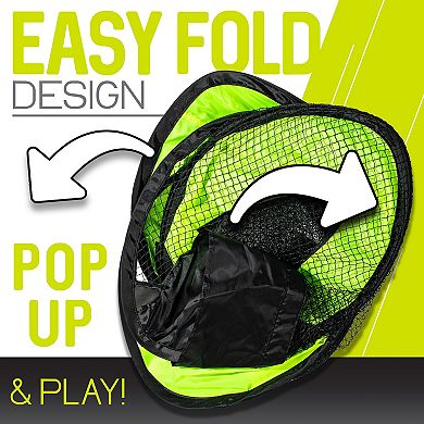 Franklin Sports Junior Pop Up Mini Folding Backyard Soccer Goal Net