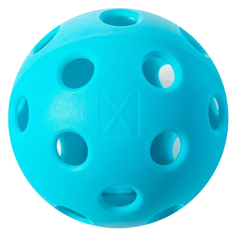Franklin Sports X-26 Indoor Pickleballs - 3 Pack, Neon Blue