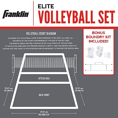 Franklin Sports Elite Volleyball Net Set