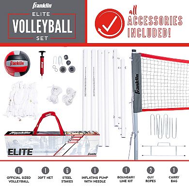 Franklin Sports Elite Volleyball Net Set