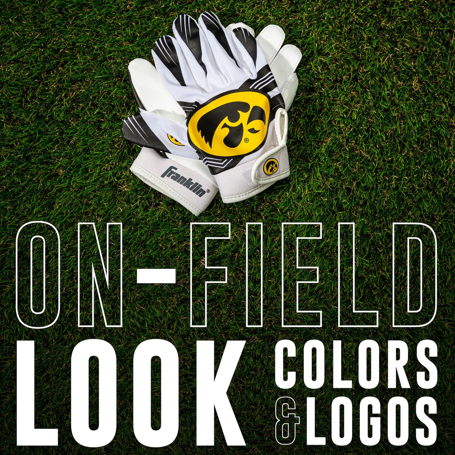 Franklin Sports Detroit Lions Receiver Gloves - Thumbnail 4